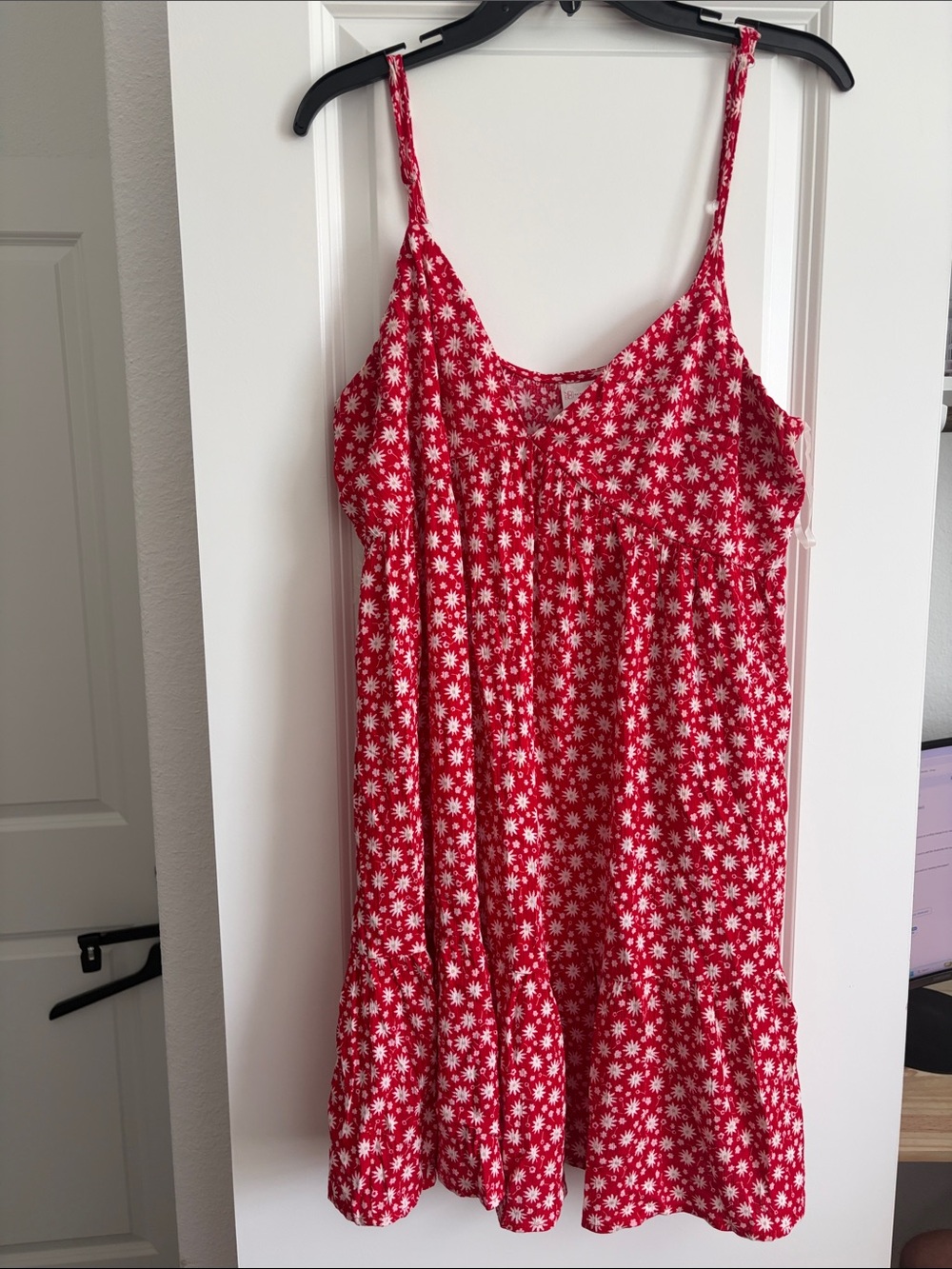 Red Floral Daisy Sundress